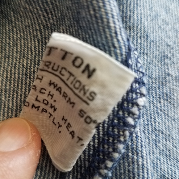 S.B.II By Bitterman SML Authentic Vintage 80's Jean Jacket Size M - Picture 8 of 12